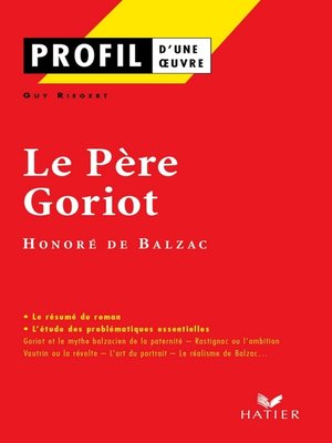 cover image of Profil--Balzac (Honoré de)